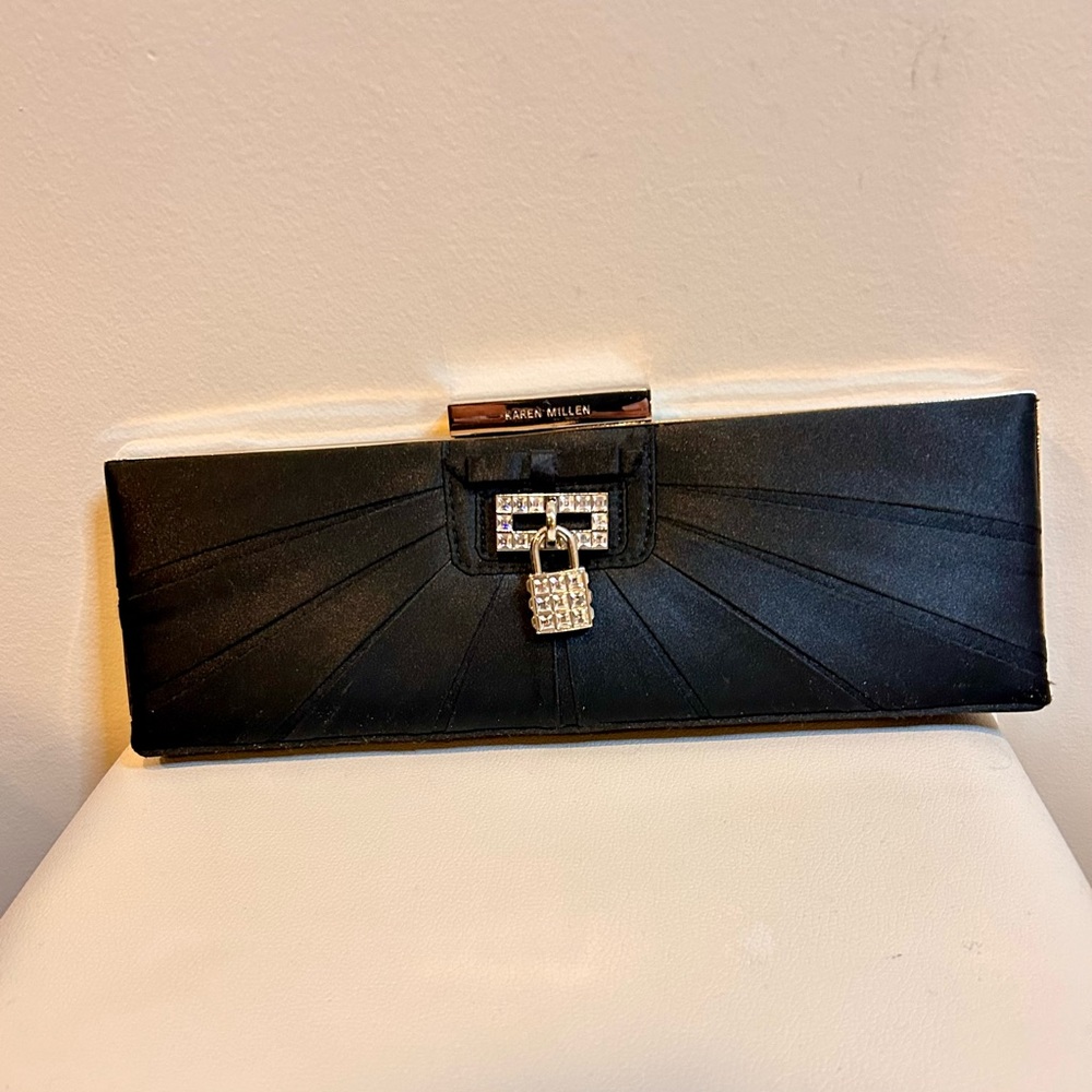 Karen Millen black clutch